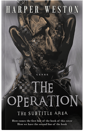 Pre Made Book Cover Cod Gray