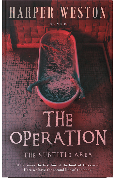 Front view of Buccaneer #23828 - Premade Horror Book Cover