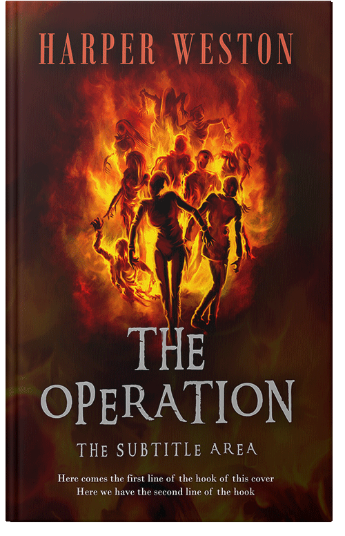 Front view of Hot Cinnamon #23830 - Premade Apocalyptica Book Cover
