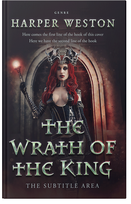 Front view of Premade Fantasy Book Cover - Thunder