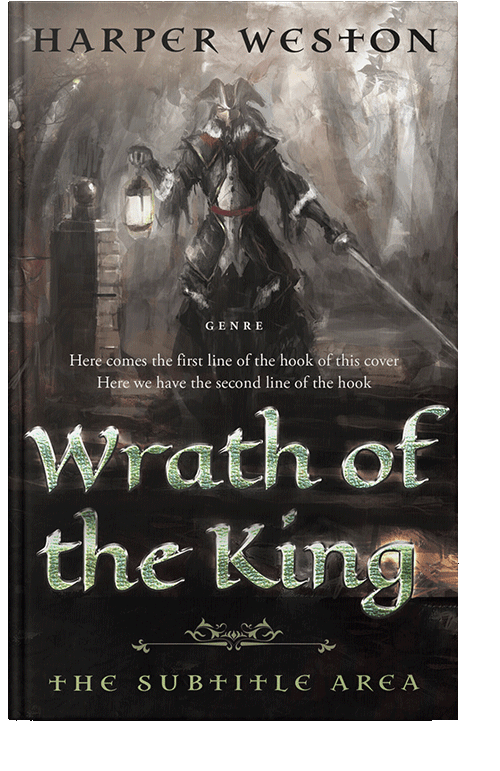 Front view of Cocoa Brown #23873 - Premade Fantasy Book Cover