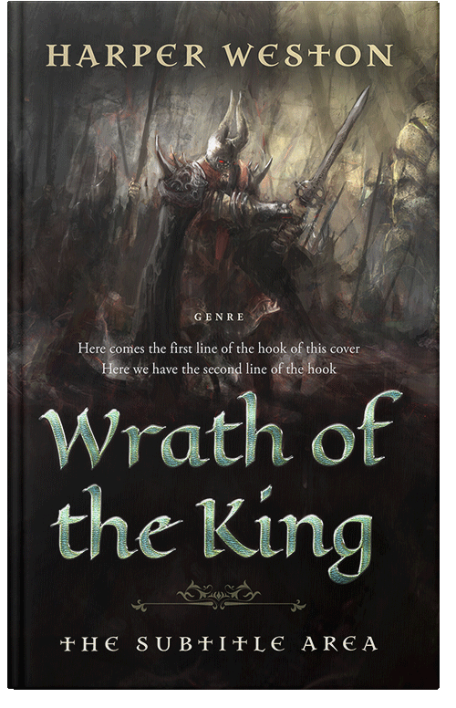 Front view of Zeus #23874 - Premade Apocalyptica Book Cover