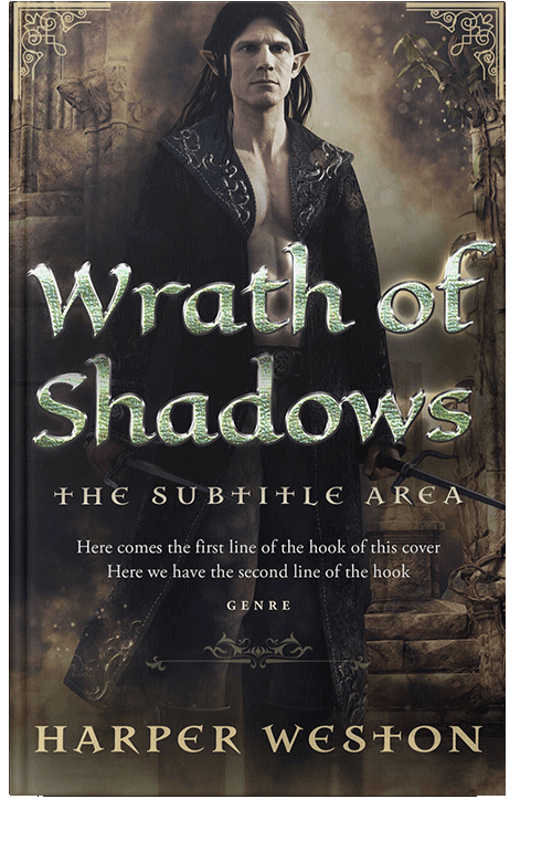 Front view of Thunder #23876 - Premade Fantasy Book Cover | BookCoverZone