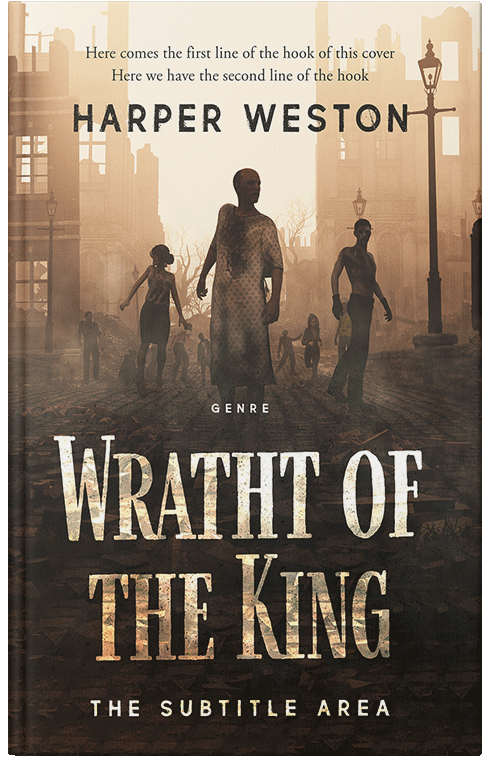 Front view of Premade Apocalyptica Book Cover - Raffia