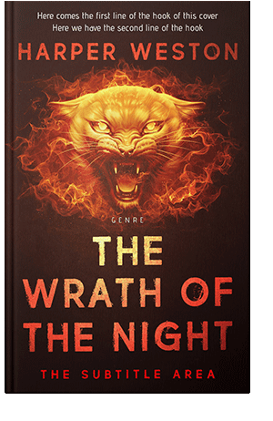 Pre Made Book Cover Flame Pea