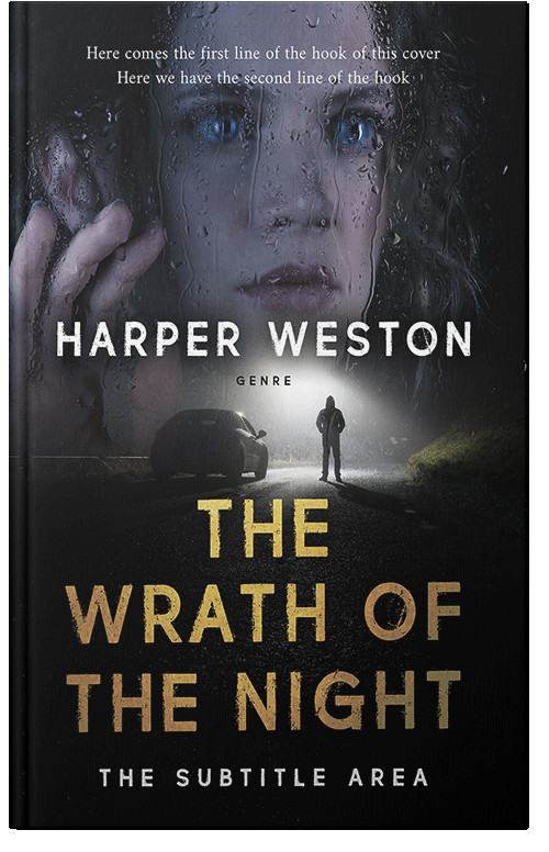 Front view of Premade Mystery & Thriller & Suspense Book Cover - Woodsmoke