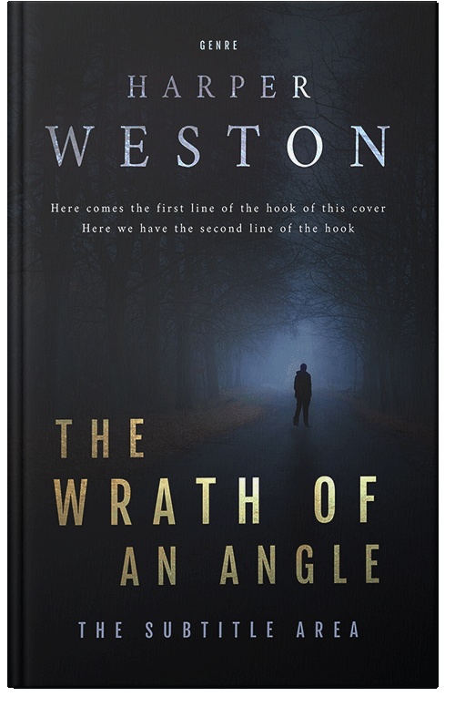Front view of Premade Mystery & Thriller & Suspense Book Cover - Woodsmoke