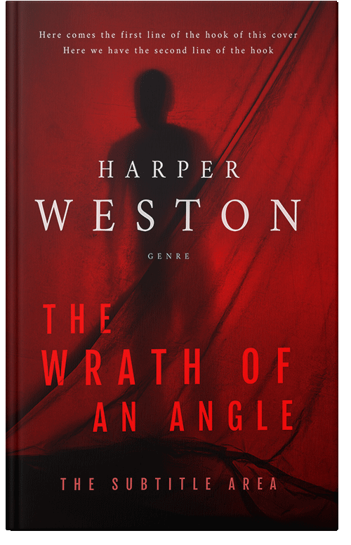 Front view of Dark Burgundy #23903 - Premade Mystery & Thriller & Suspense Book Cover