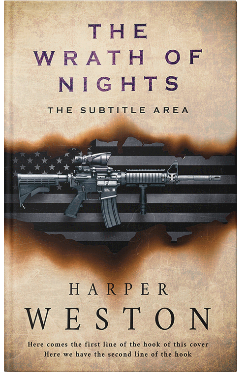 Front view of Premade Action & Adventure Book Cover - Thunder