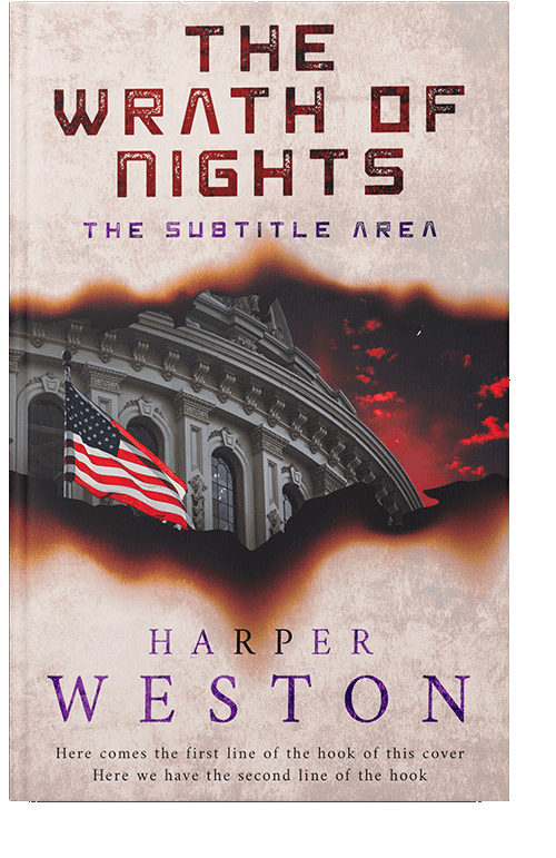 Front view of Thunder #23912 - Premade Mystery & Thriller & Suspense Book Cover