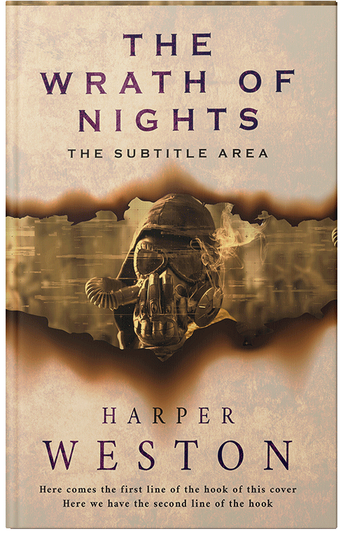 Front view of Hampton #23919 - Premade Apocalyptica Book Cover