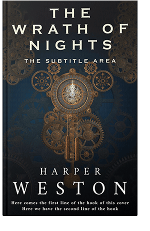 Pre Made Book Cover Black