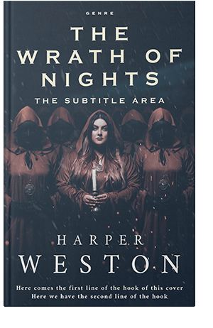 Pre Made Book Cover Ebony Clay