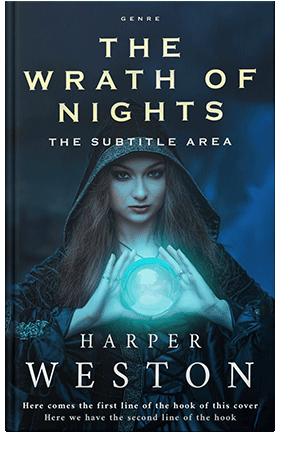 Pre Made Book Cover Black Pearl