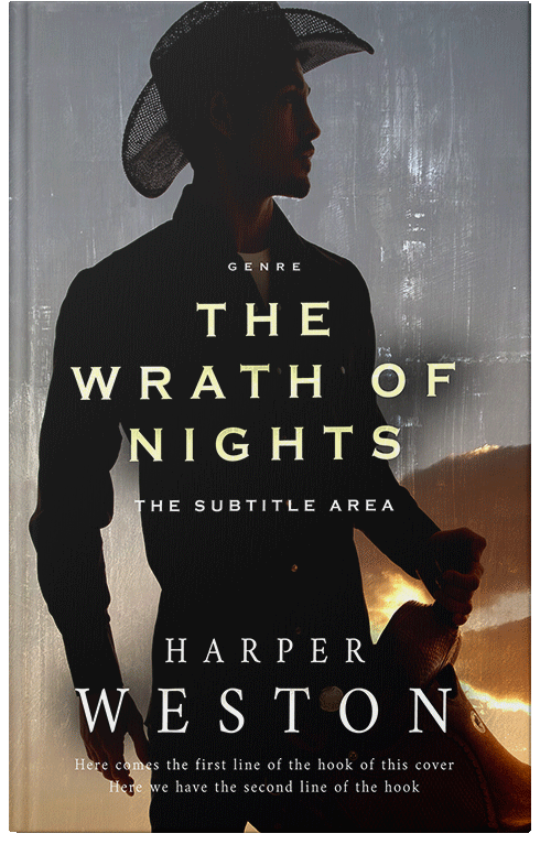 Front view of Cod Gray #23932 - Premade Action & Adventure Book Cover