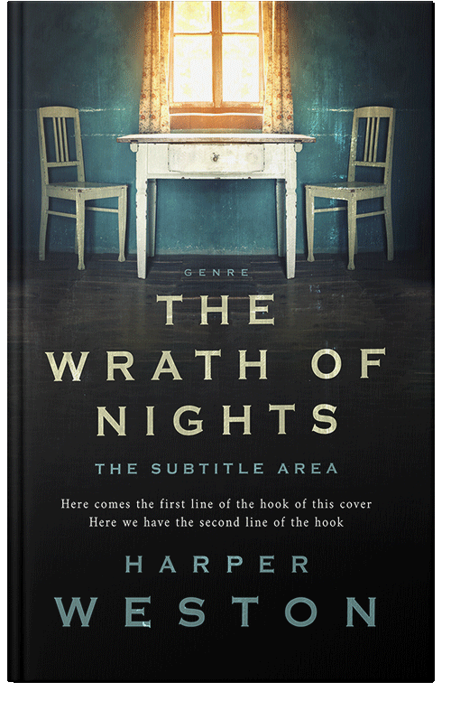 Front view of Bunker #23936 - Premade Literary Fiction Book Cover