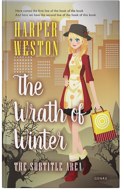 Front view of Gimblet #23955 - Premade Literary Fiction Book Cover