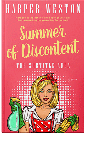 Pre Made Book Cover Carnation