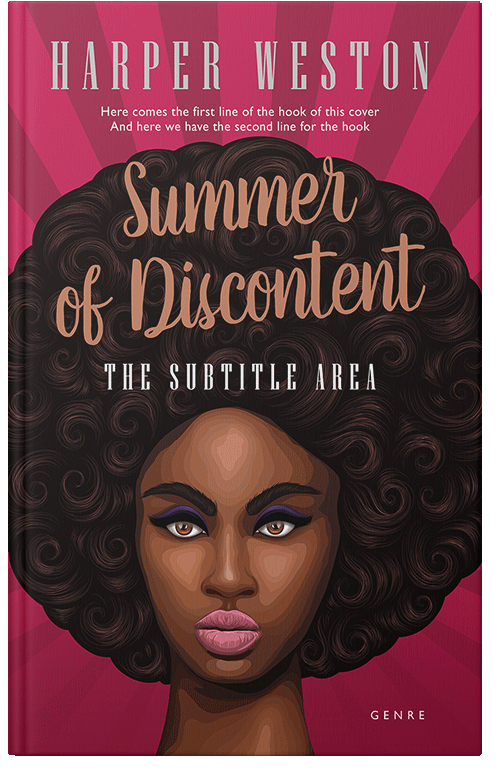 Front view of Premade Chick Lit Book Cover - Fuzzy Wuzzy Brown