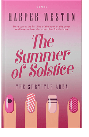 Pre Made Book Cover Cavern Pink