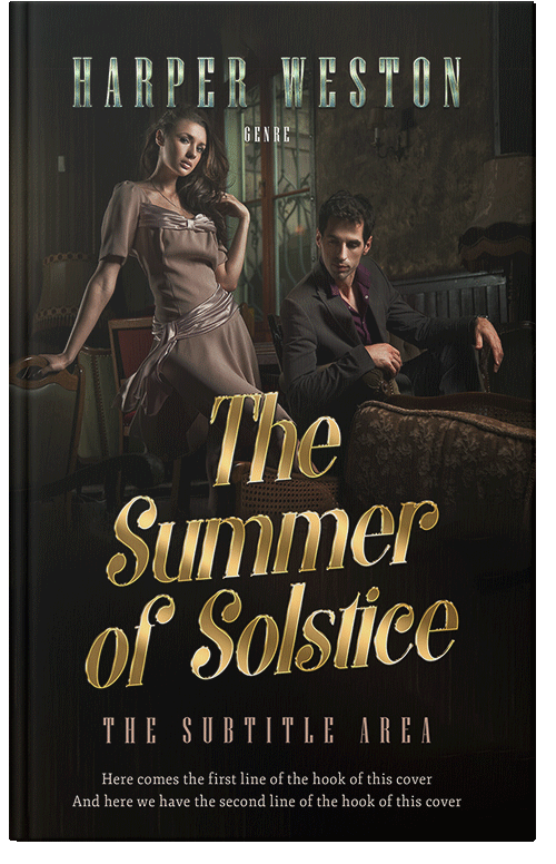 Front view of Night Rider #23981 - Premade Romance Book Cover