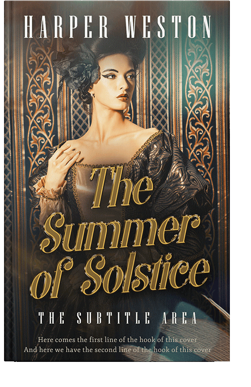 Front view of Tuatara #23983 - Premade Historical Book Cover