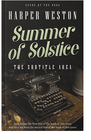 Pre Made Book Cover Zeus