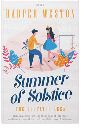 Pre Made Book Cover Soft Peach