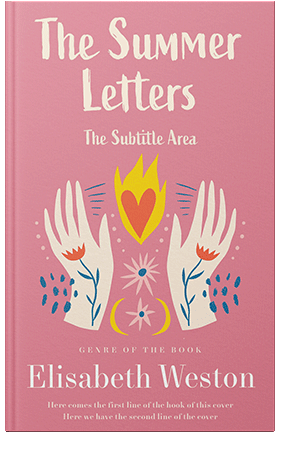 Pre Made Book Cover Deep Blush