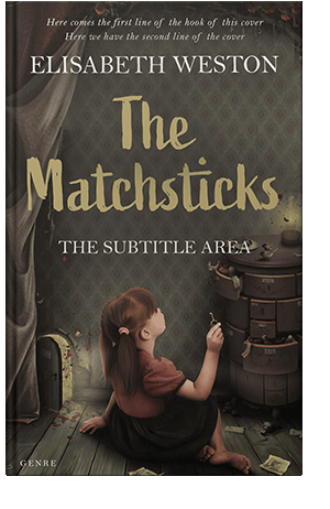 Pre Made Book Cover Taupe