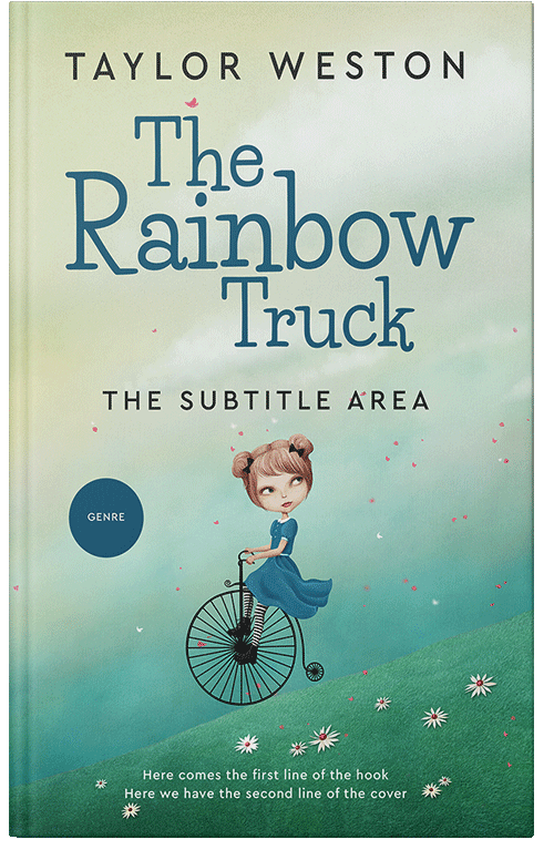 Front view of Premade Children's Book Cover - Paradiso