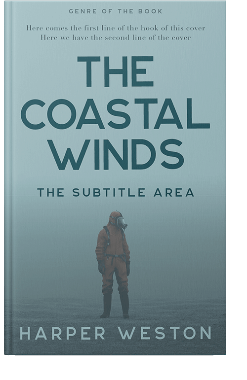 Front view of Gull Gray #24041 - Premade Apocalyptica Book Cover