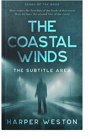 Pre Made Book Cover Blue Dianne