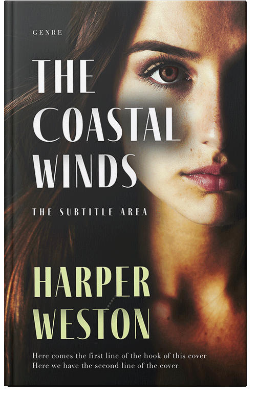 Front view of Tan #24047 - Premade Mystery & Thriller & Suspense Book Cover