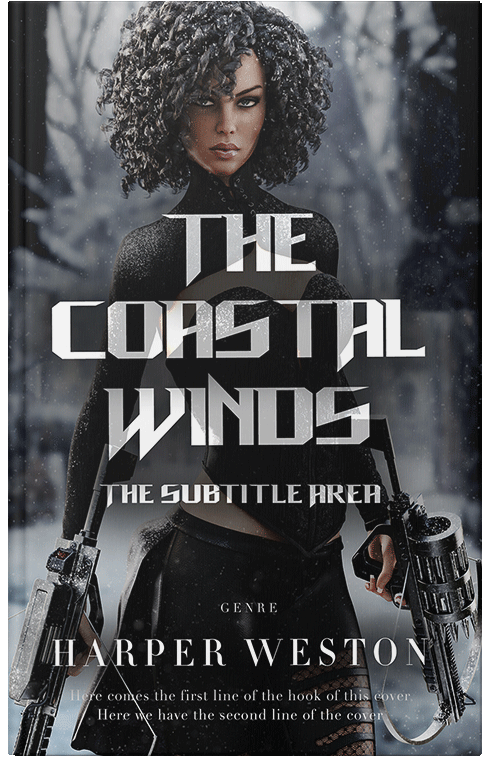 Front view of Shark #24048 - Premade Fantasy Book Cover