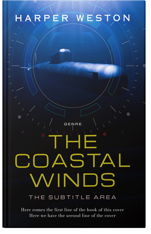 Front view of Ebony #24069 - Premade Mystery & Thriller & Suspense Book Cover