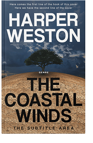 Pre Made Book Cover Ebony Clay