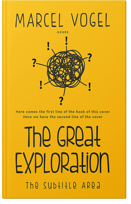 Front view of Premade Health & Mind & Body Book Cover - Amber