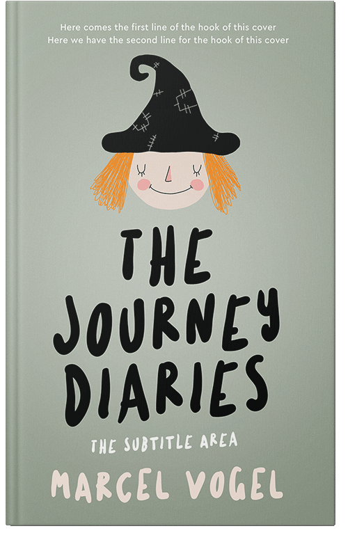 Front view of Premade Children's Book Cover - Green Spring