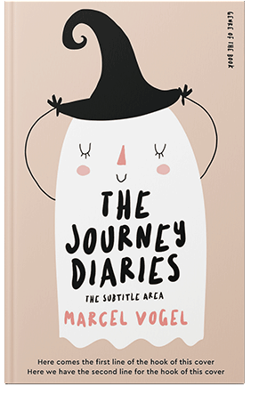 Pre Made Book Cover Almond