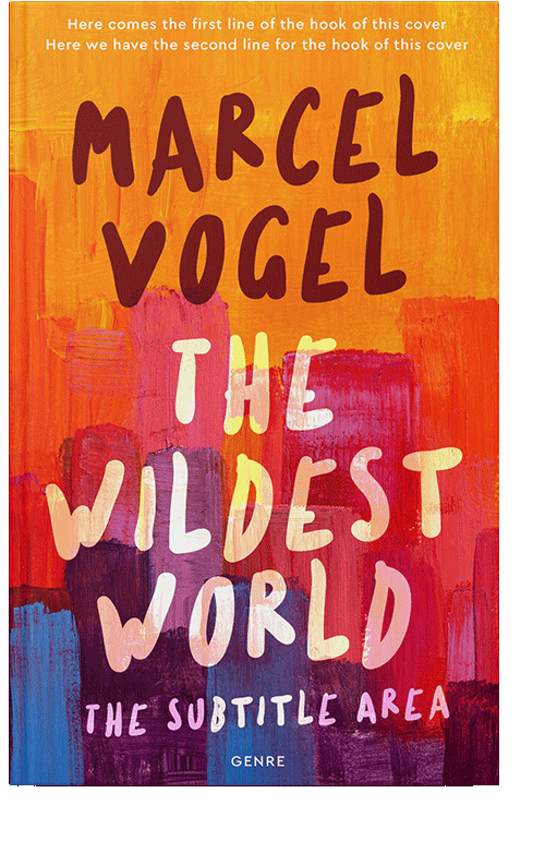 Front view of Tawny Port #24148 - Premade Abstract Book Cover