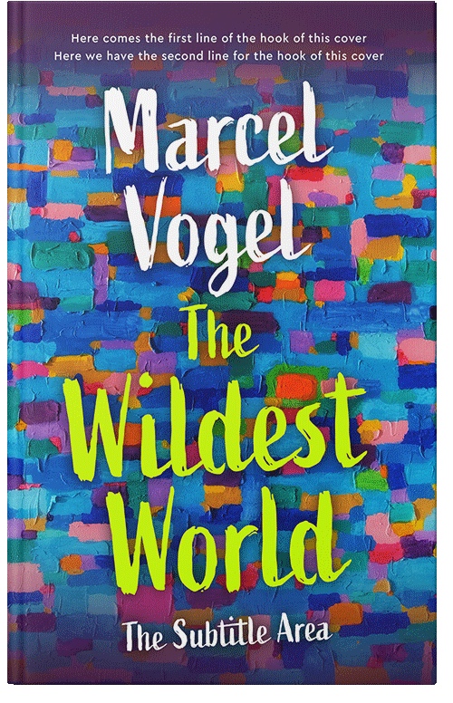 Front view of Bay Of Many #24150 - Premade Abstract Book Cover