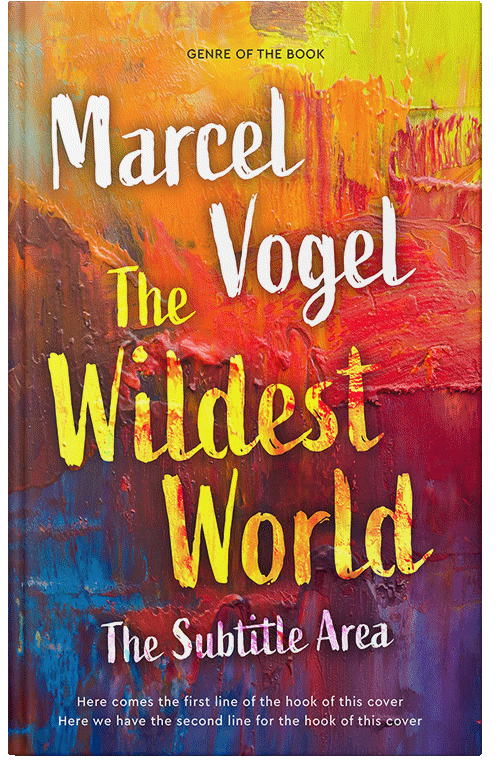 Front view of Piper #24151 - Premade Abstract Book Cover