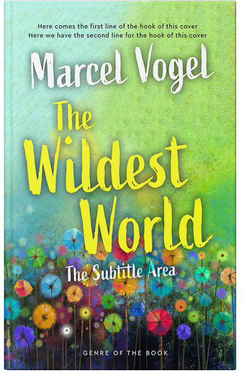 Front view of Olivine #24153 - Premade Abstract Book Cover