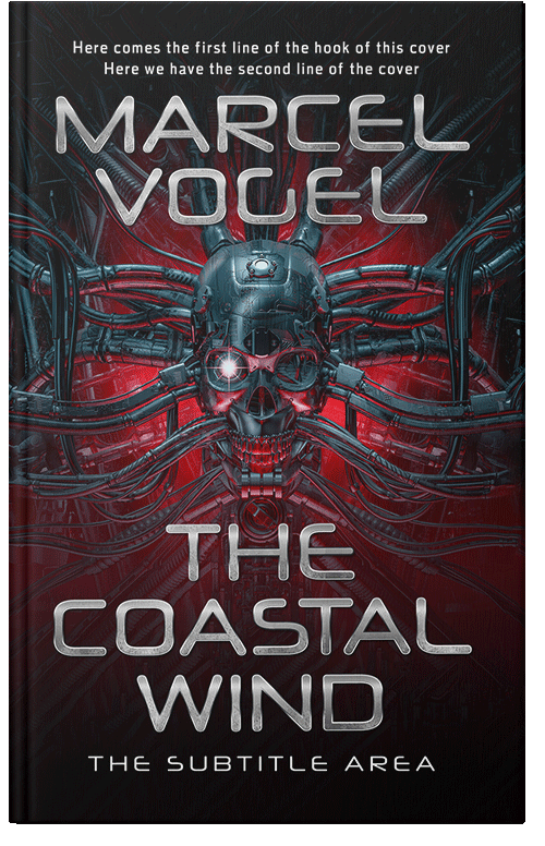 Front view of Gondola #24172 - Premade Science Fiction Book Cover