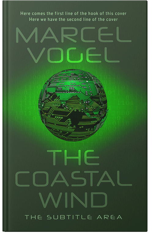 Front view of Premade Science Fiction Book Cover - Green Kelp