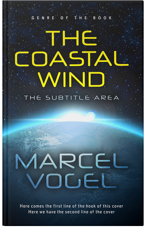 Front view of Ebony #24175 - Premade Science Fiction Book Cover