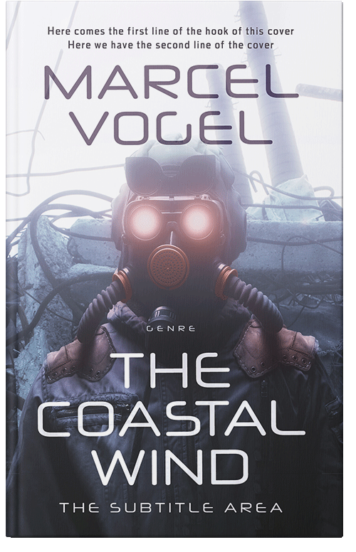 Front view of Premade Apocalyptica Book Cover - Ship Gray