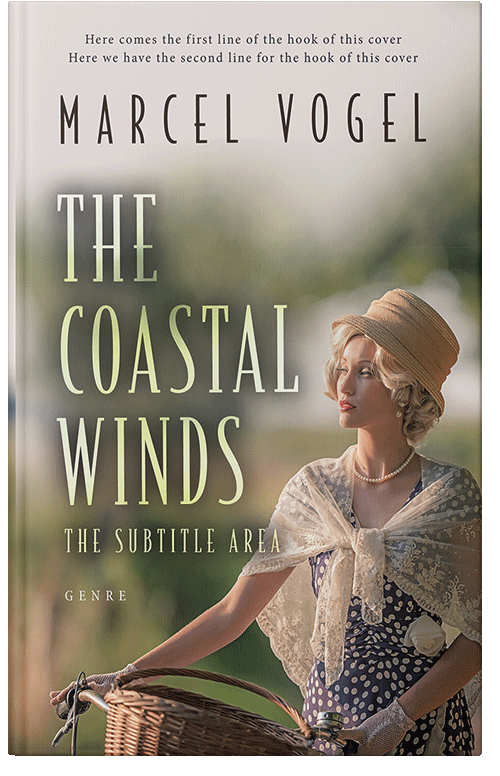 Front view of Premade Chick Lit Book Cover - Pale Oyster