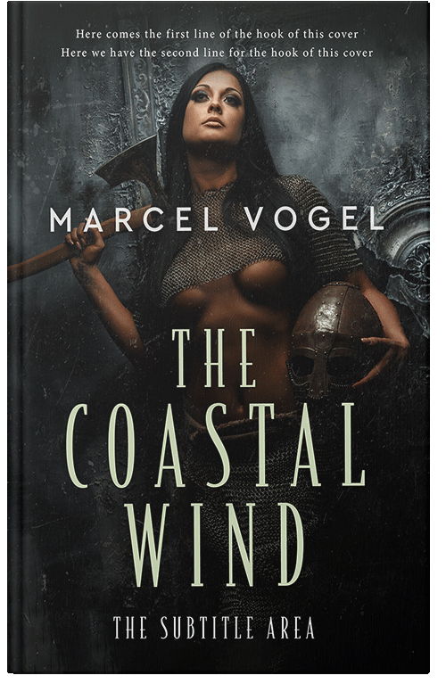 Front view of Premade Fantasy Book Cover - Cod Gray